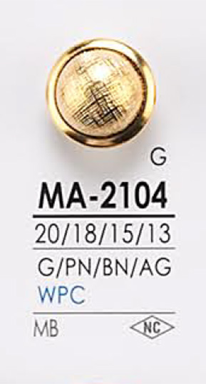 MA2104 メタルボタン アイリス