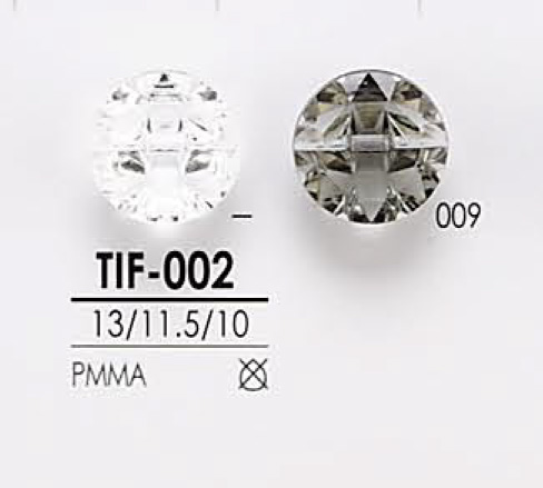 TIF002 ダイヤカット ボタン アイリス