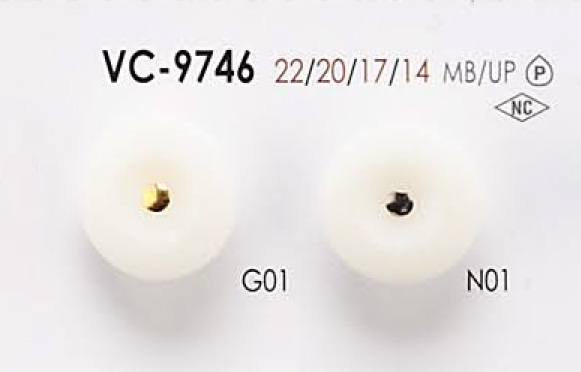 VC9746 染色用 ピンカール ボタン アイリス