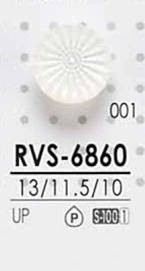 RVS6860 染色用 ポリエステルボタン アイリス