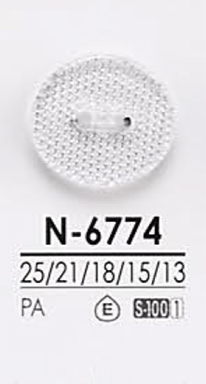 N6774 染色用 ダイヤカット ボタン アイリス