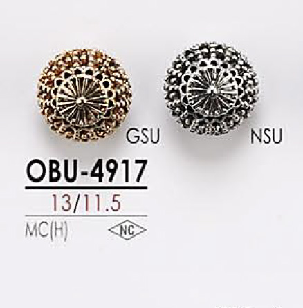 OBU4917 メタルボタン アイリス