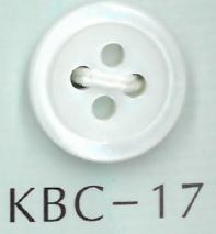 KBC-17 BIANCO SHELL4穴17型貝ボタン 阪本才治商店