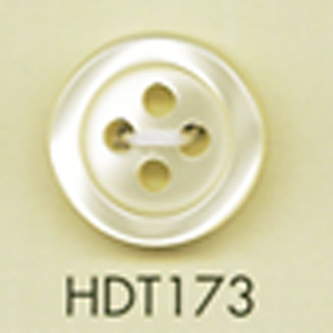 HDT173 DAIYA BUTTONS 耐衝撃HYPER DURABLE""シリーズ 貝調ポリエステルボタン"" 大阪プラスチック工業(DAIYA BUTTON)