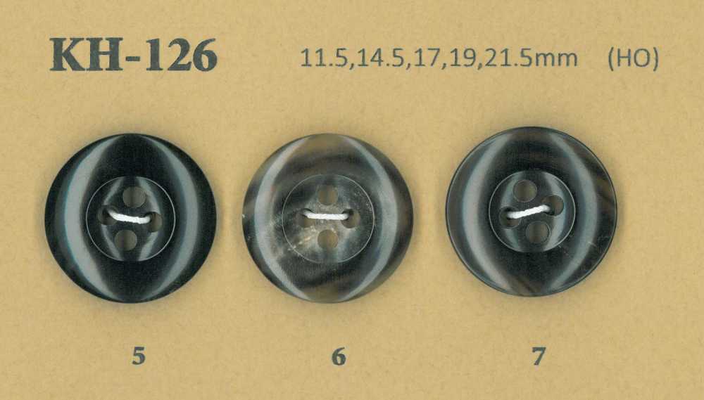 KH-126 水牛 艶あり 4つ穴 ホーン ボタン 幸徳ボタン