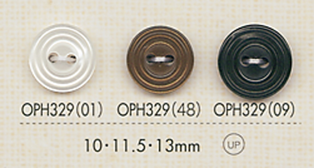 OPH329 2穴フチありボタン 大阪プラスチック工業(DAIYA BUTTON)