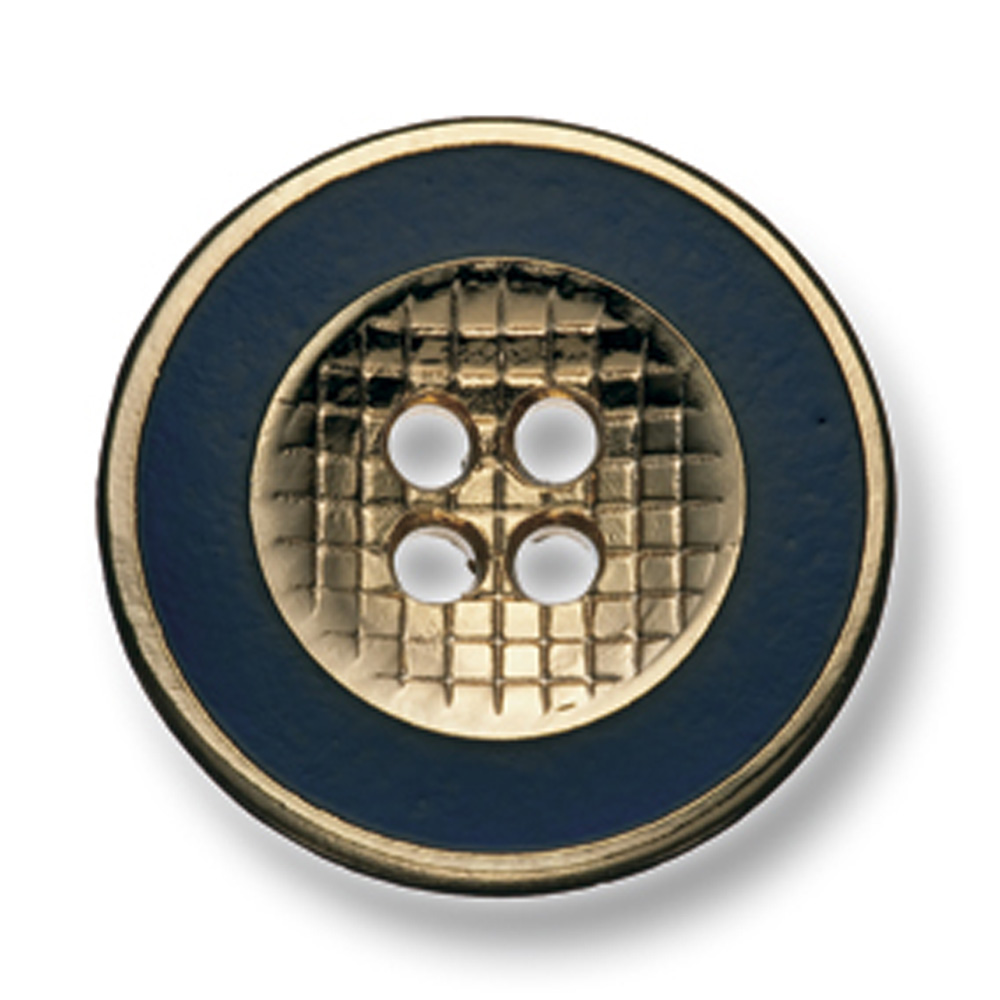 331 国産 スーツ・ジャケット用メタルボタン ゴールド/ネイビー ヤマモト(EXCY)