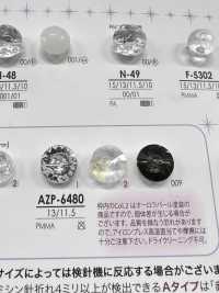AZP6480 オーロラパール ダイヤカット ボタン アイリス サブ画像