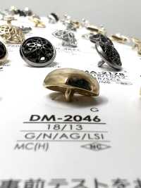 DM2046 ハート型 メタルボタン アイリス サブ画像