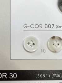 GCOR007 【水牛調】4つ穴 ボタン (スモールサイズ) 日東ボタン サブ画像