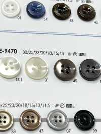 VE9470 ポリエステル樹脂製 表穴4つ穴ボタン アイリス サブ画像