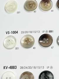 VS1004 ポリエステル樹脂製 表穴４つ穴・つや有りボタン アイリス サブ画像
