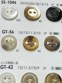GT-56 ポリエステル樹脂製 表穴4つ穴・つや有りボタン アイリス サブ画像