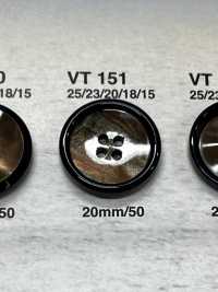 VT151 ジャケット・スーツ用貝調ボタン 「シンフォニーシリーズ」 アイリス サブ画像