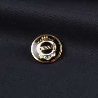 EX244 国産 スーツ・ジャケット用メタルボタン ゴールド/黒 ヤマモト(EXCY) サブ画像