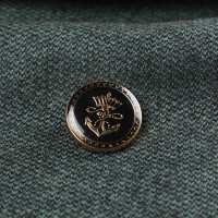 EX253 国産 スーツ・ジャケット用メタルボタン ゴールド/黒 ヤマモト(EXCY) サブ画像