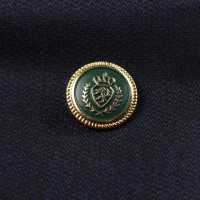 EX267 国産 スーツ・ジャケット用メタルボタン ゴールド/緑 ヤマモト(EXCY) サブ画像