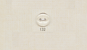 132 DAIYA BUTTONS 二つ穴ポリエステルクリアボタン 大阪プラスチック工業(DAIYA BUTTON)