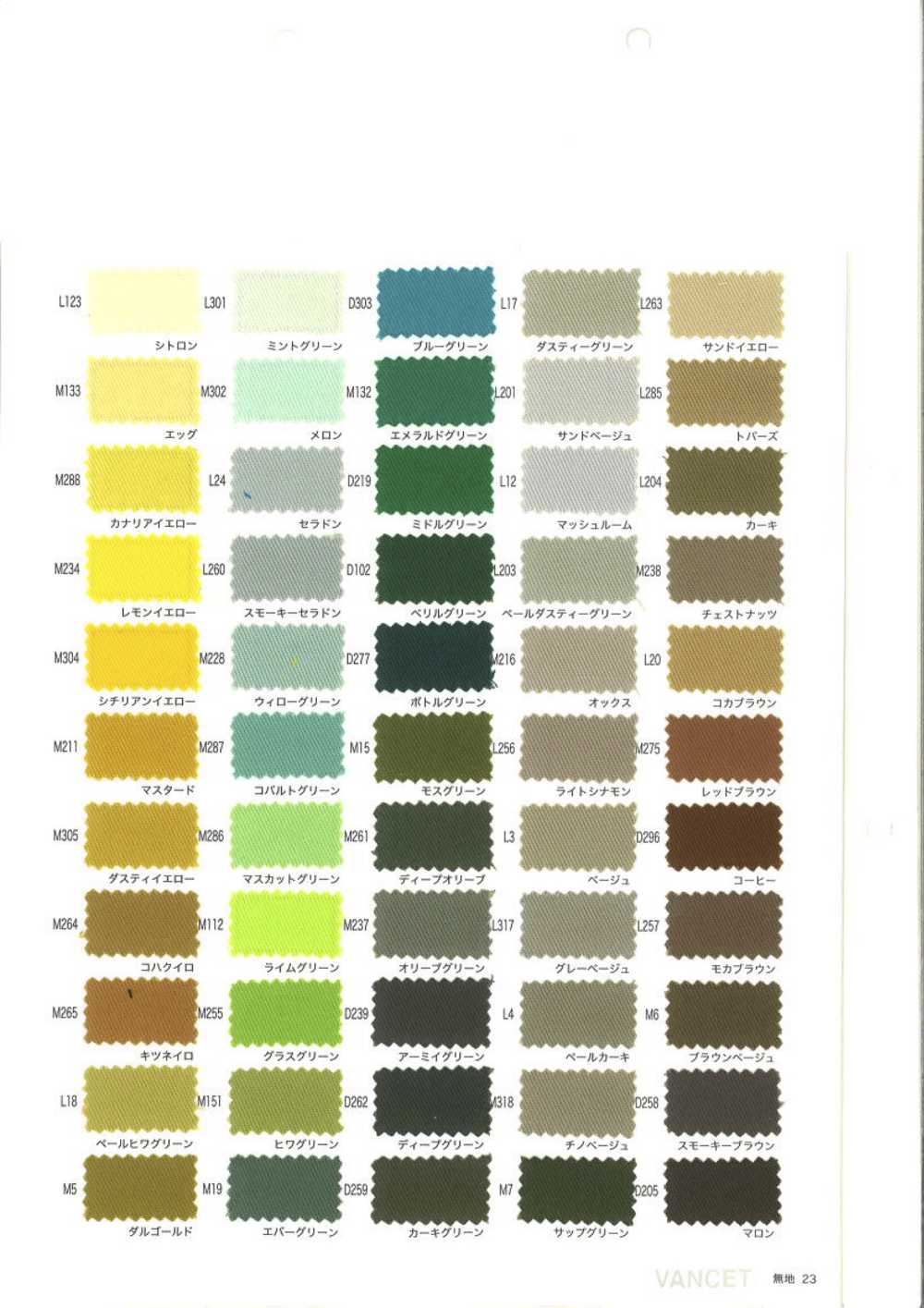 17000 20s ツイル[生地] VANCET