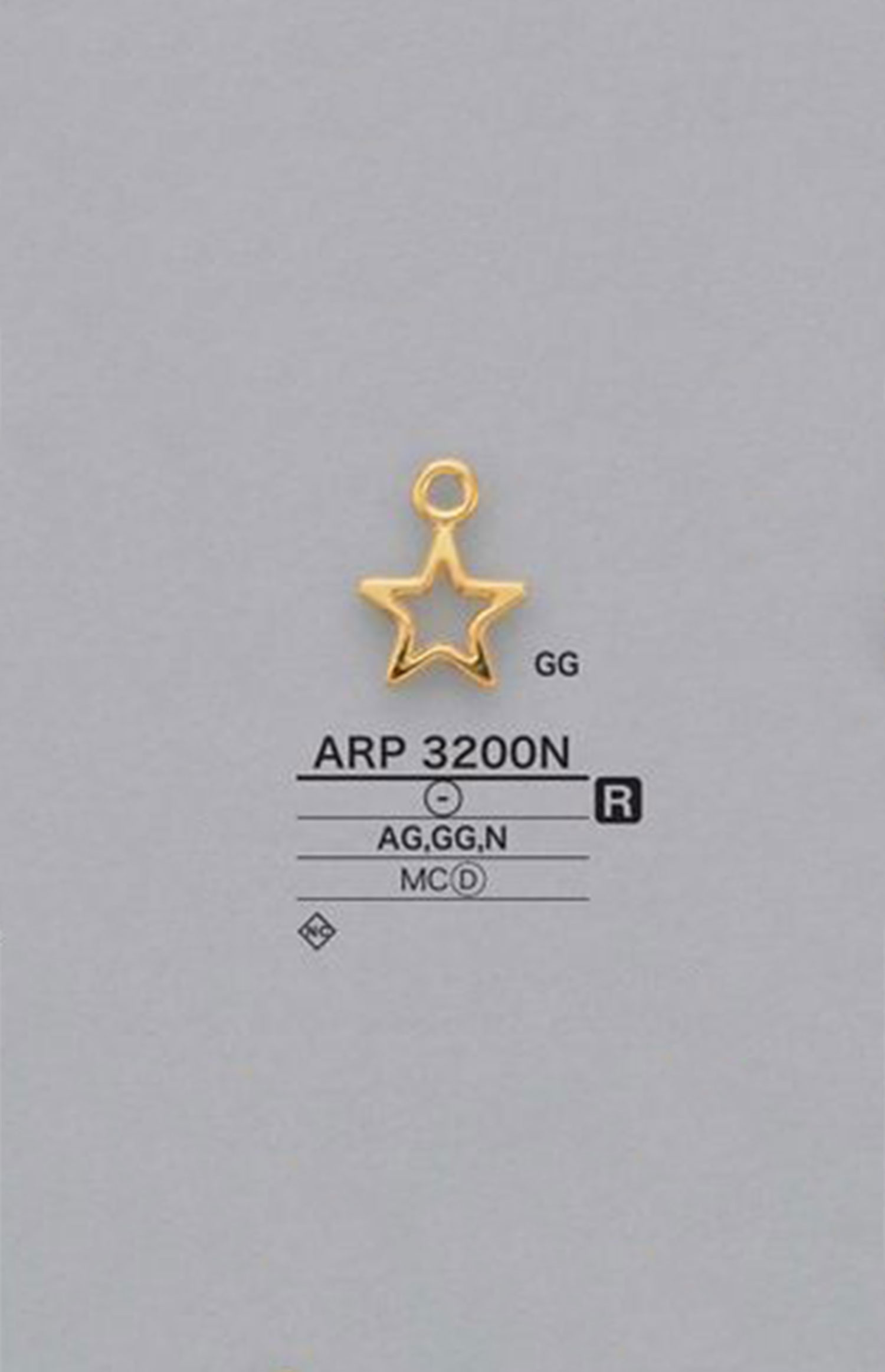 ARP3200N 星型 モチーフパーツ[雑貨その他] アイリス