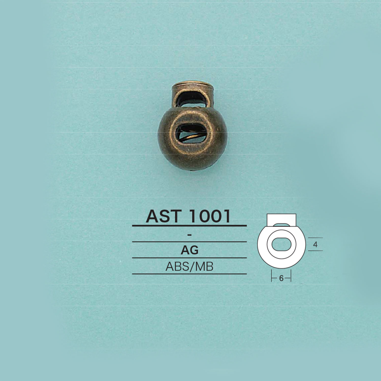 AST1001 丸型コードロック[バックル・カン類] アイリス