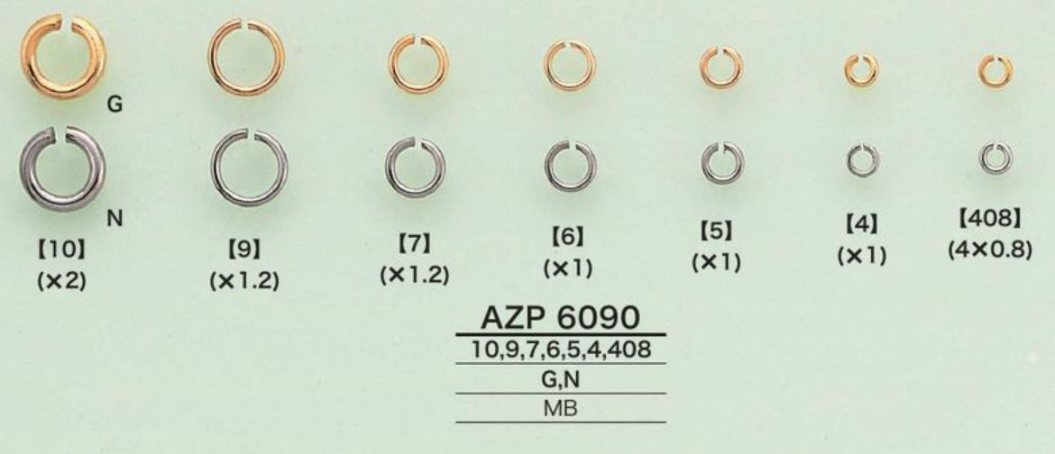 AZP6090 丸カン[バックル・カン類] アイリス