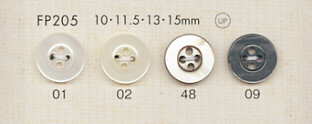 FP205 DAIYA BUTTONS 貝調ポリエステルボタン 大阪プラスチック工業(DAIYA BUTTON)