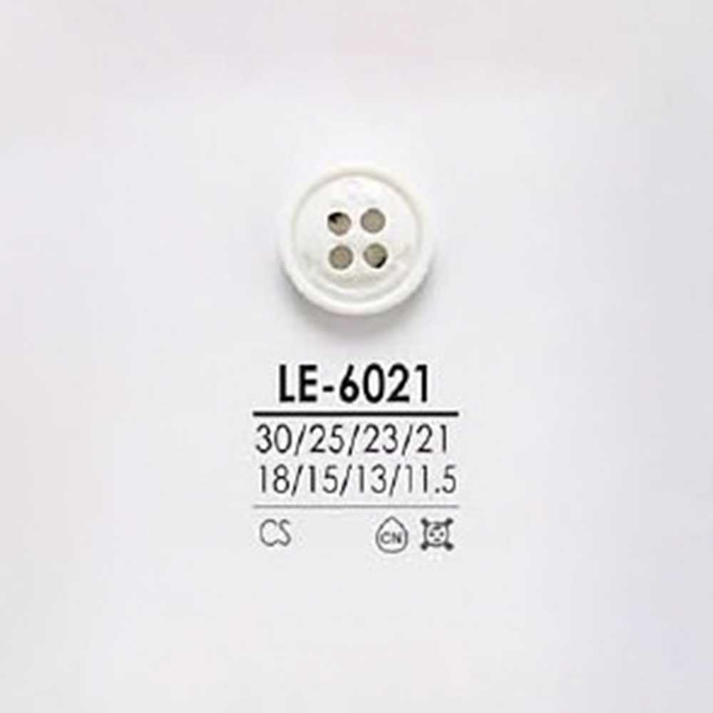 LE6021 カゼイン樹脂製 表穴4つ穴ボタン アイリス