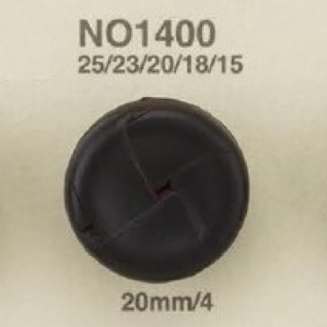 NO1400 皮革製 その他ボタン アイリス