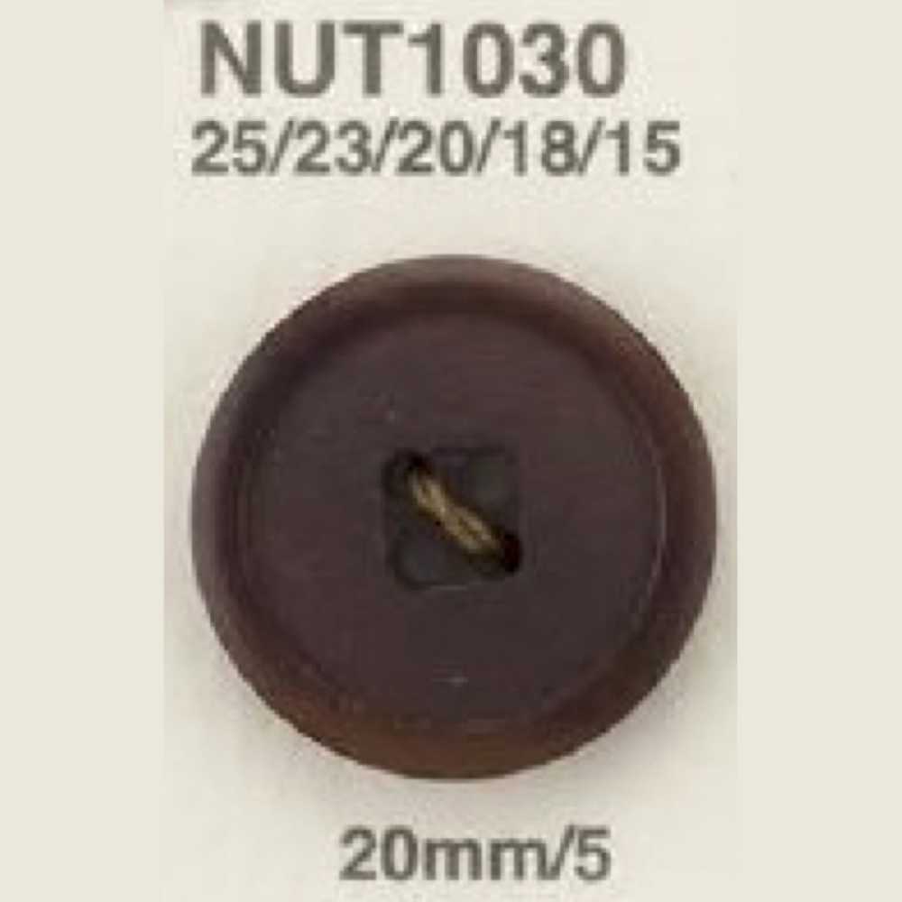 NUT1030 ナット製 表穴4つ穴ボタン アイリス
