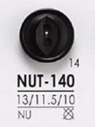 NUT140 ナット製 表穴2つ穴ボタン アイリス