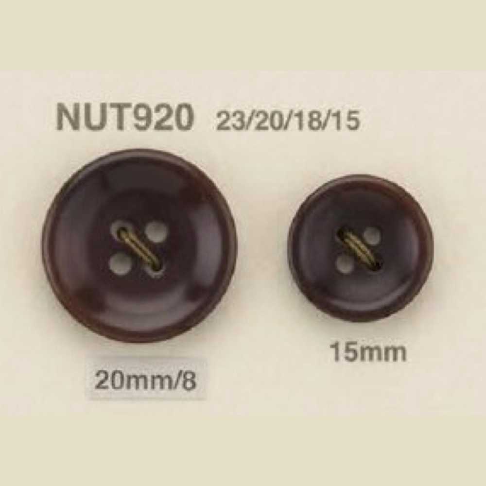 NUT920 ナット製 表穴4つ穴ボタン アイリス