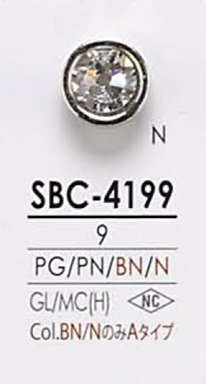 SBC4199 クリスタルストーン ボタン アイリス