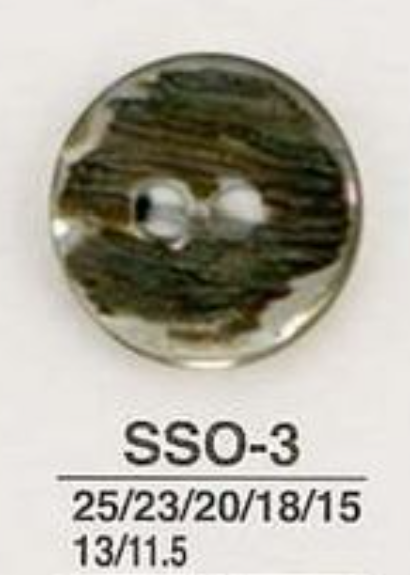 SSO3 天然素材 貝製2つ穴 つや有りボタン アイリス