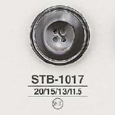 STB1017 高瀬貝製 表穴4つ穴ボタン アイリス