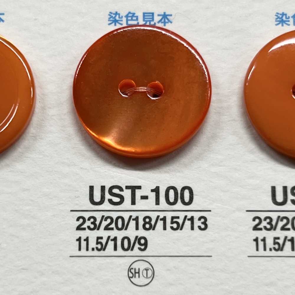 USB100 天然素材 染色 黒蝶貝製 表穴2つ穴 つや有りボタン アイリス