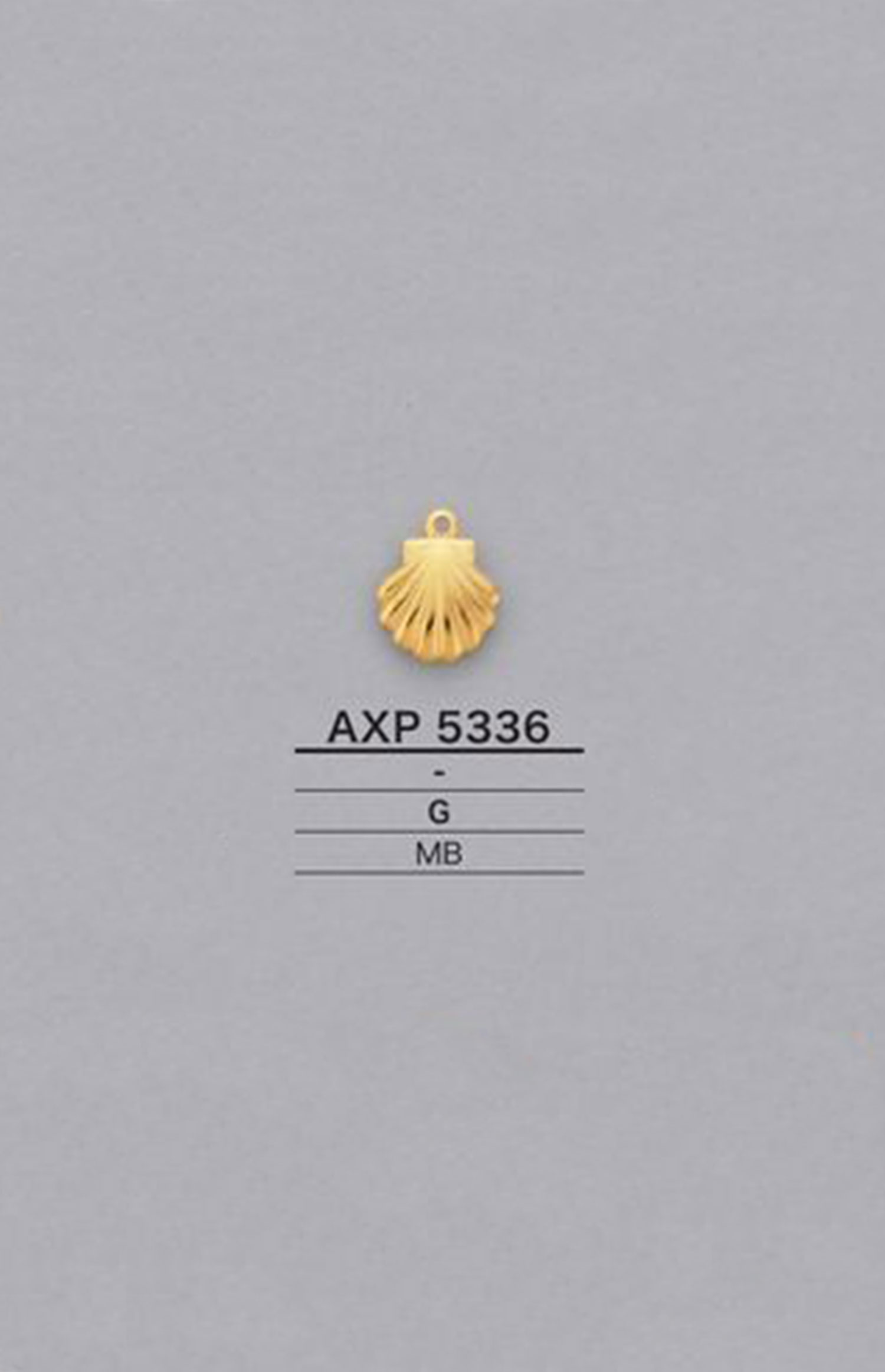 AXP5336 貝型 モチーフパーツ[雑貨その他] アイリス