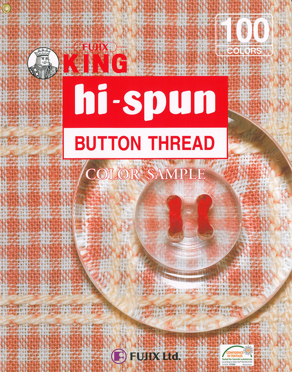 FUJIX-SAMPLE-12 hi-spun BOTTON THREAD[サンプル帳] フジックス