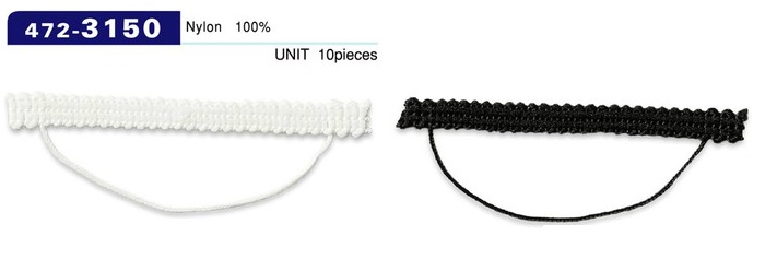 472-3150 ルーパー 組み紐タイプ 横長 70mm (入り数 10)[ルーパー・セッパ] DARIN(ダリン)