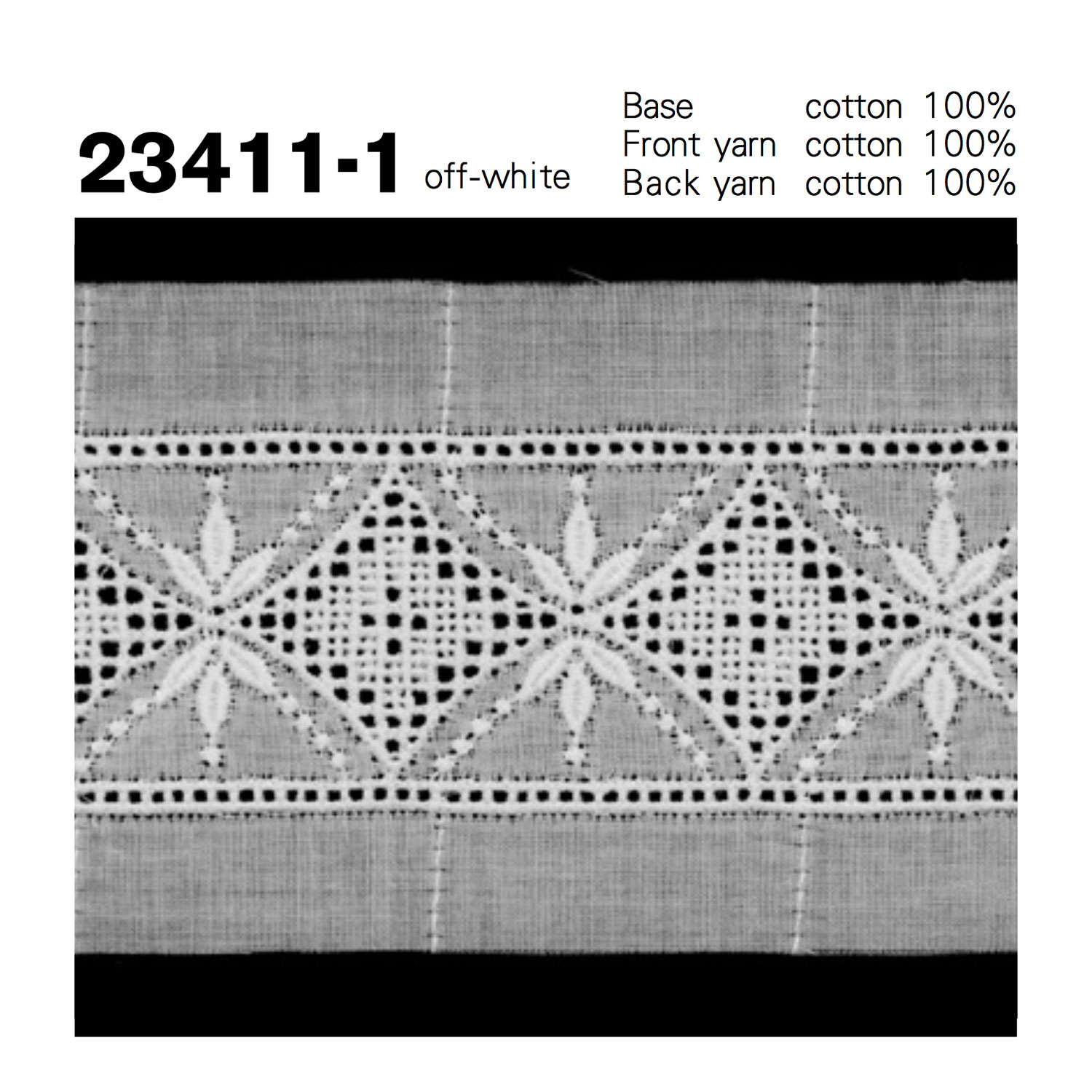 23411-1 コットンレース 協和レース