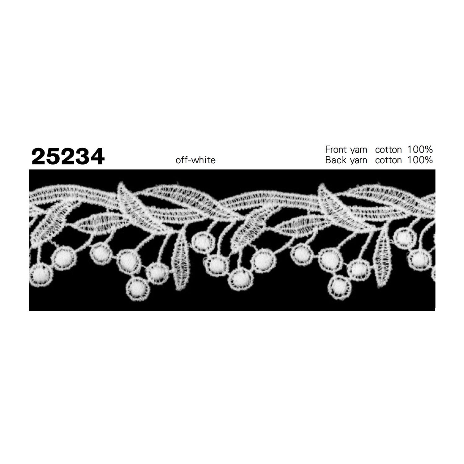 25234 細幅ケミカルレース 協和レース