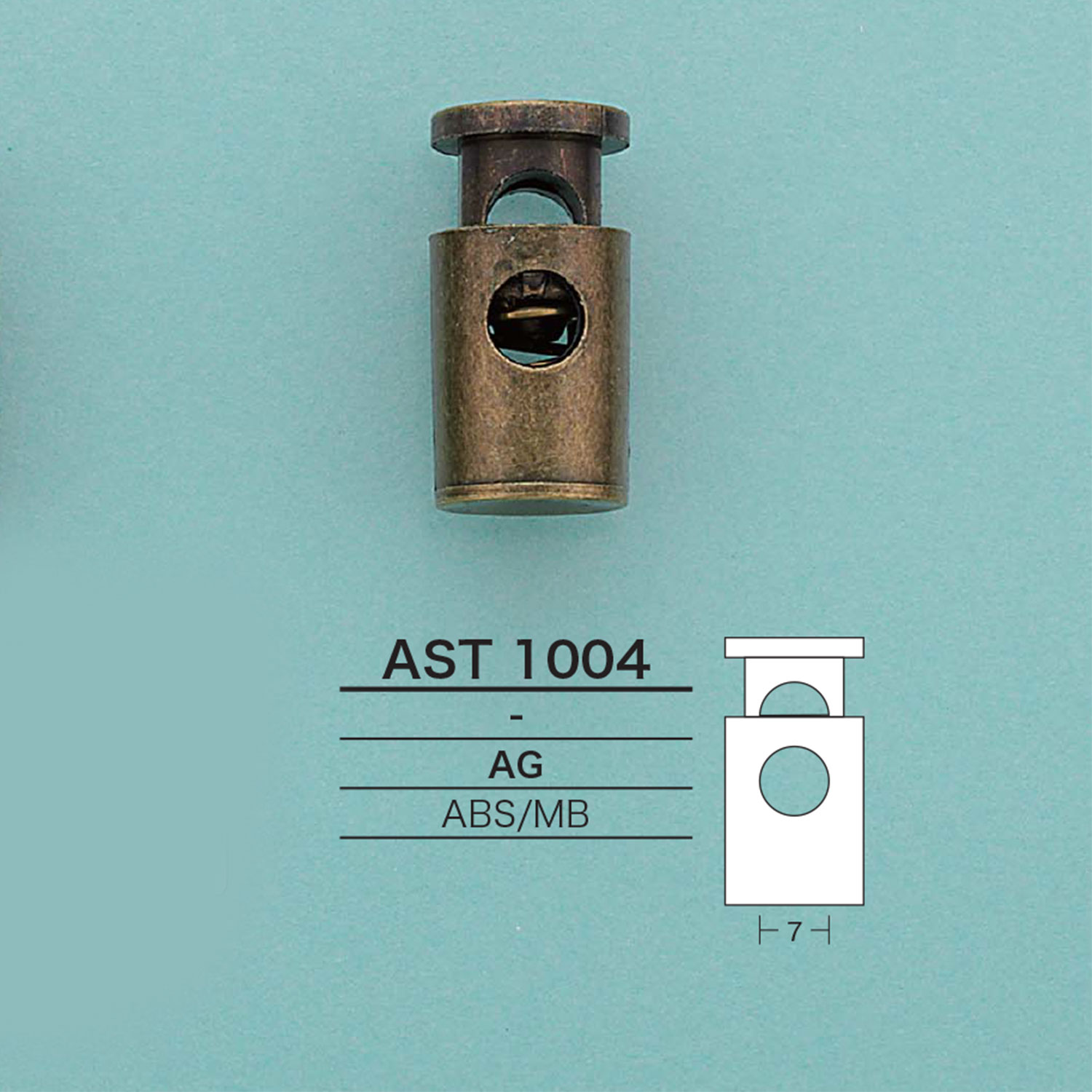 AST1004 筒型コードロック[バックル・カン類] アイリス