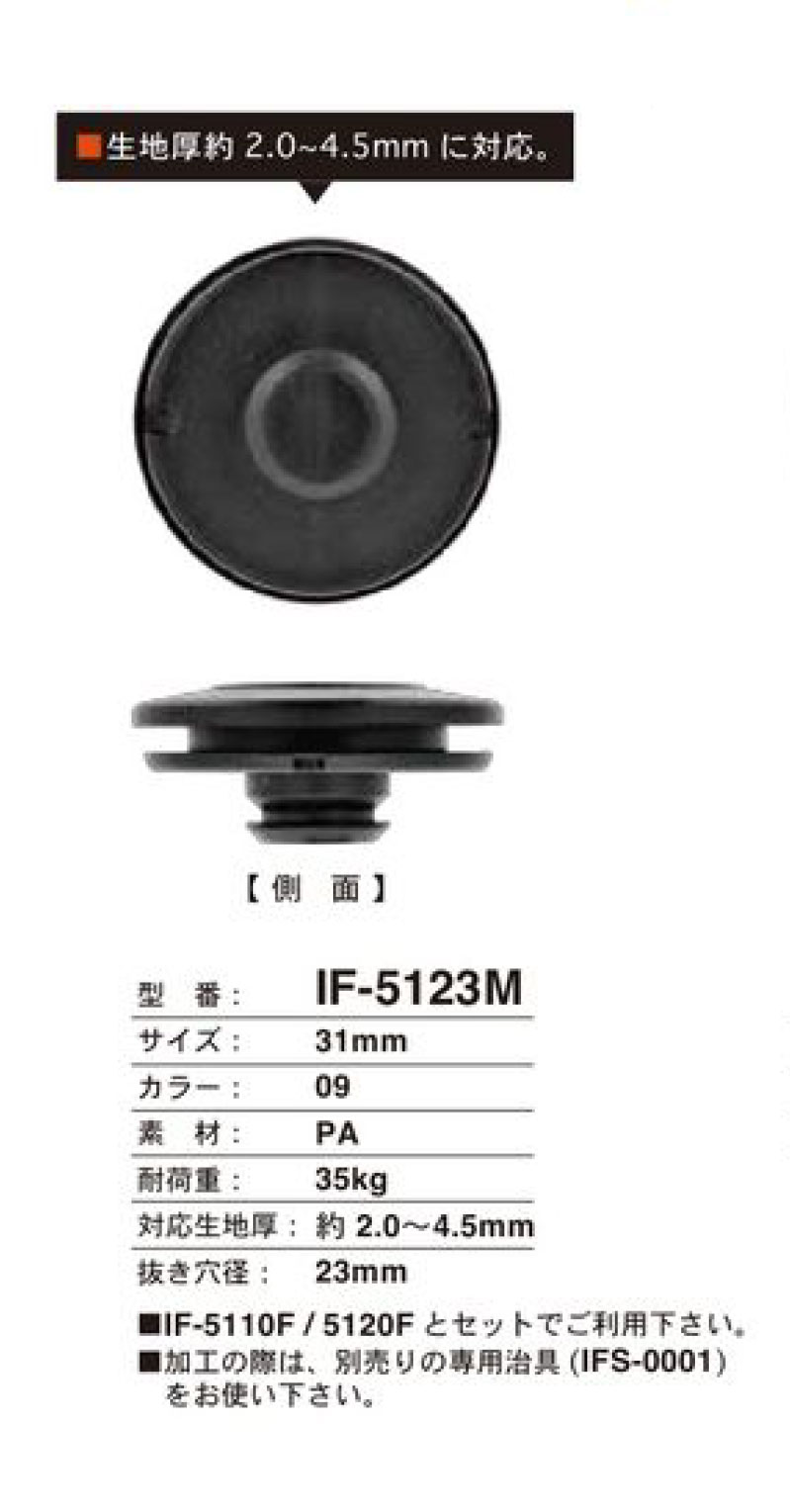IF-5123F 31MM 厚手生地対応 スナップ FIDLOCK