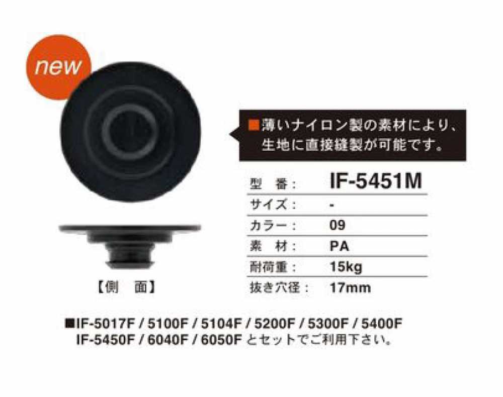 IF-5451M 薄型 スナップ FIDLOCK