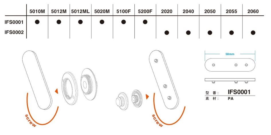 IFS0001 FIDLOCK取付用 冶具[ホック] FIDLOCK