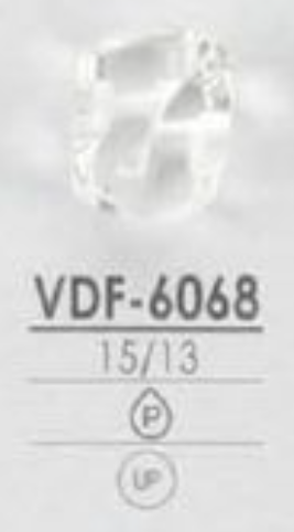 VDF6068 ポリエステル樹脂製 トンネル足・つや有りボタン アイリス