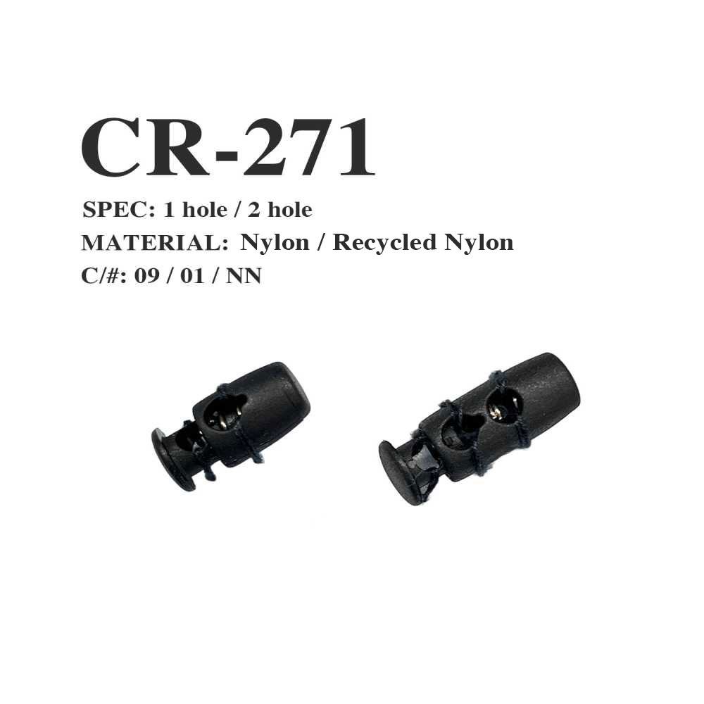 CR-271 漁網リサイクルナイロン コードストッパー[バックル・カン類