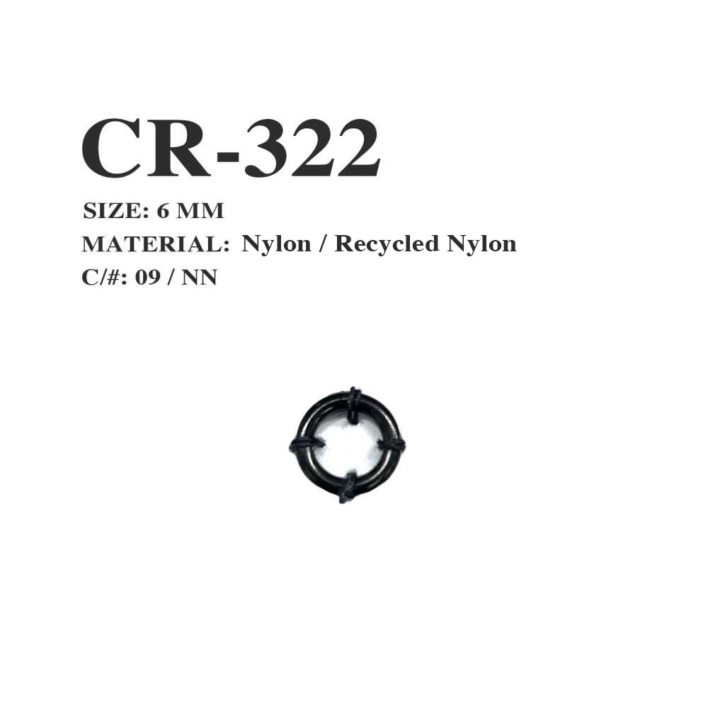 CR-322 漁網リサイクルナイロン コードエンド リングタイプ[バックル・カン類] モリト(MORITO)