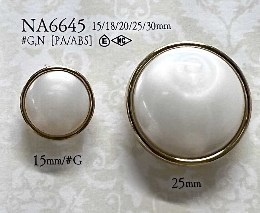 NA6645 ナイロン樹脂/ABS樹脂製 角カン足ボタン アイリス