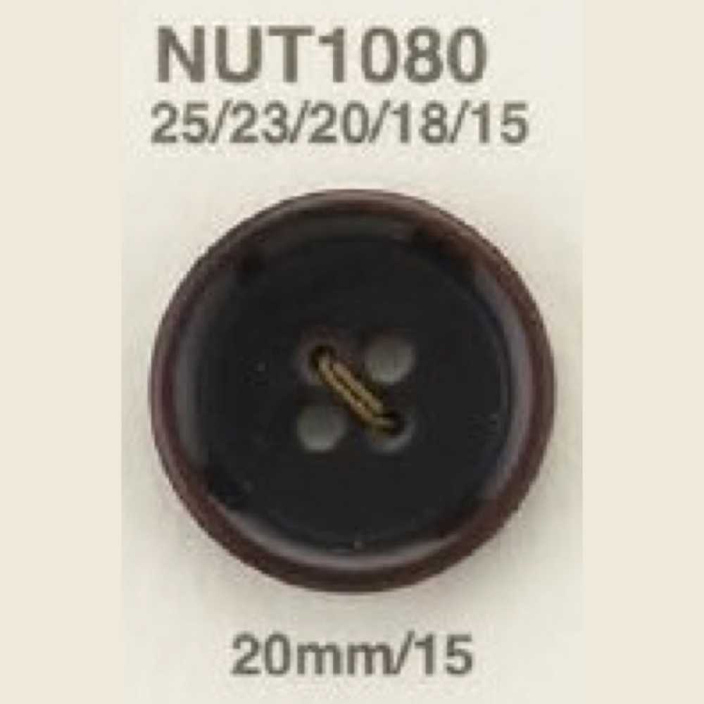 NUT1080 ナット製 表穴4つ穴ボタン アイリス